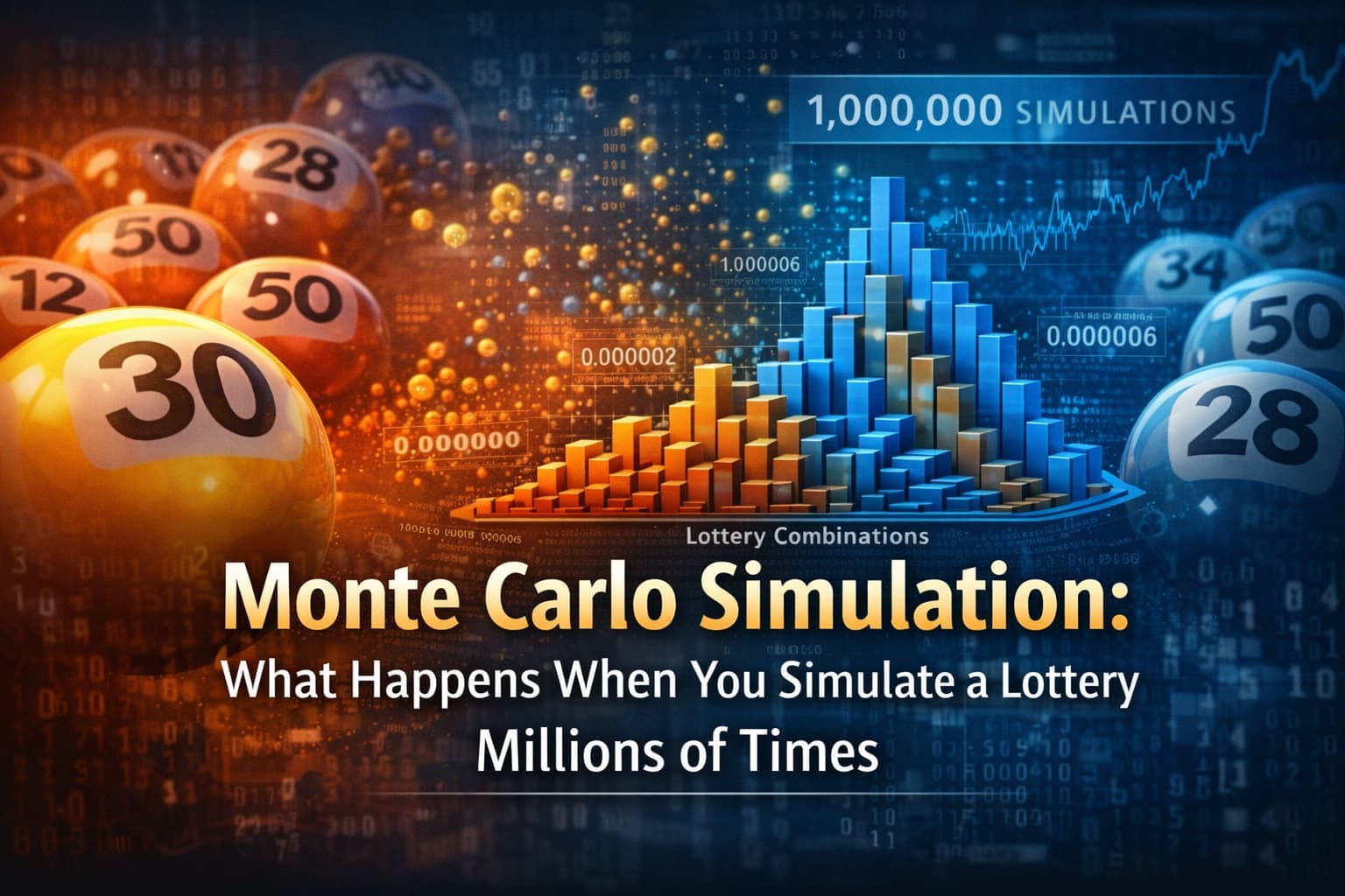 Monte Carlo -simulaatio: Mitä tapahtuu, kun simuloit arpajaisia miljoonia kertoja